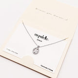 90254, DAINTY PAVE ANCHOR CROSS PENDANT NECKLACE, CUBIC ZIRCONIA, RELIGIOUS