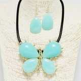 90258, BUTTERFLY CELLULOID ACETATE NECKLACE