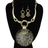 90275, ROUND CELLULOID ACETATE ACCENT NECKLACE