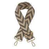 90276, BOHO CHEVRON PATTERN EMBROIDERED ADJUSTABLE BAG STRAP