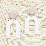 90352, ARCH RUBBER CLAY EARRING