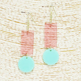 90359, GEOMETRIC ACRYLIC DANGLE EARRING