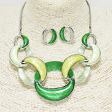 90368, CELLULOID ACETATE ACCENT NECKLACE