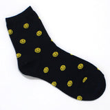 90373, MULTI SMILE HAPPY FACE PRINT SOCKS