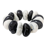 90407, RESIN COLOR STONE STRETCH BRACELET