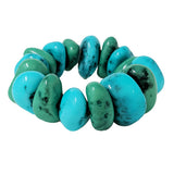 90407, RESIN COLOR STONE STRETCH BRACELET