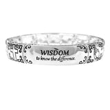 90455, "SERENITY PRAYER" INSPIRATIONAL STRETCH BRACELET, RELIGIOUS