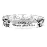 90456, "JOHN 3:16" INSPIRATIONAL STRETCH BRACELET, RELIGIOUS