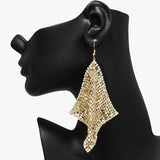 90591, EDGE PAVE RHINESTONE ACCENT TEXTURED EARRING