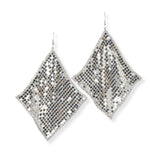 90591, EDGE PAVE RHINESTONE ACCENT TEXTURED EARRING