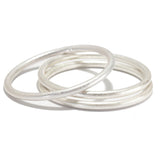 90629, 3PCS ROUND METAL BANGLE BRACELET SET