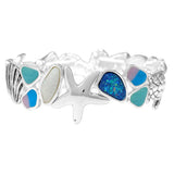 90655, SEA LIFE EPOXY STRETCH BRACELET, OCEAN THEME