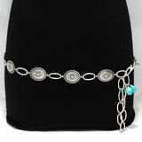 90720, WESTERN CONCHO WITH TURQUOISE STONE BELT