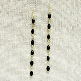 90767, DAINTY OVAL SHAPE DANGLE DROP EARRING