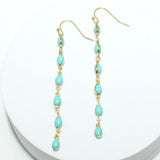 90767, DAINTY OVAL SHAPE DANGLE DROP EARRING