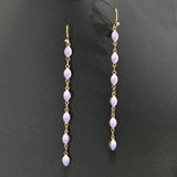 90767, DAINTY OVAL SHAPE DANGLE DROP EARRING