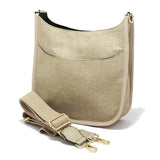 90789, WOVEN FAUX LEATHER CROSSBODY BAG/SHOULDER BAG