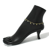 90807, DAINTY CROSS CHARM ANKLET, RELIGIOUS