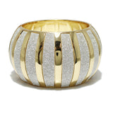 90822, GLITTER ACCENT METAL BANGLE BRACELET