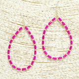 90849, TEARDROP BEADED EARRING