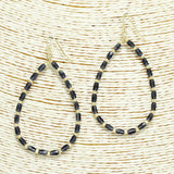 90849, TEARDROP BEADED EARRING