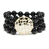 90868, TREE OF LIFE BEADED STRETCH BRACELET