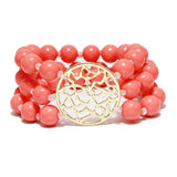 90868, TREE OF LIFE BEADED STRETCH BRACELET