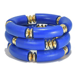 90869, WOODEN MULTI LAYERED STRETCH BRACELET