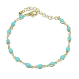 90980, DAINTY OVAL SHAPE BRACELET
