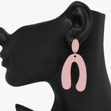 90982, MATTE FINISH ARCH POST EARRING