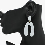 90982, MATTE FINISH ARCH POST EARRING