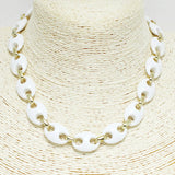 91022, GEOMETRIC ACRYLIC NECKLACE