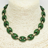 91022, GEOMETRIC ACRYLIC NECKLACE