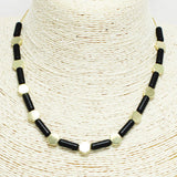 91023, ROUND ACCENT ACRYLIC NECKLACE