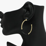 91062, ENAMEL HOOP EARRING