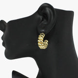 91065, TWIST METAL HOOP EARRING