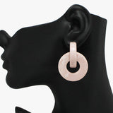 91067, RESIN CIRCLE STATEMENT EARRING
