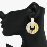 91067, RESIN CIRCLE STATEMENT EARRING