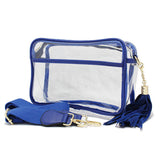 91083, CLEAR TRANSPARENT CROSSBODY BAG/SHOULDER BAG WITH TASSEL