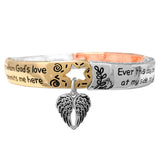 91309, "GUARDIAN ANGEL PRAYER" INSPIRATIONAL STRETCH BRACELET, RELIGIOUS