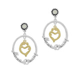 91317, "MOM'S BLESSING" CHARM DANGLE EARRING, MOTHER'S DAY