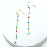 91325, EVIL EYE DANGLE DROP EARRING