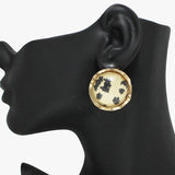 91411, BUBBLE GLASS STUD EARRING