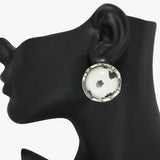 91411, BUBBLE GLASS STUD EARRING