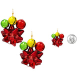 91461, CHRISTMAS GIFT JINGLE BELL CHARM EARRING, HOLIDAY