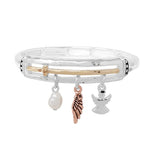 91469, "ANGEL BLESSING" CHARM STRETCH BRACELET, RELIGIOUS
