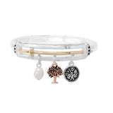 91470, "TREE OF LIFE" CHARM STRETCH BRACELET, RELIGIOUS