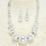 91487, BALL BEADED NECKLACE