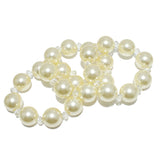 91587, 3PCS CHUNKY PEARL STATEMENT STRETCH BRACELET