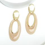 91643, OVAL SHAPE RESIN EARRING